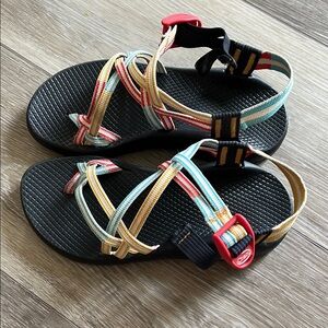 Colorful Chaco ZX Dual Strappy Sandals - Size 6